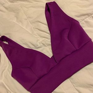 Purple crop top